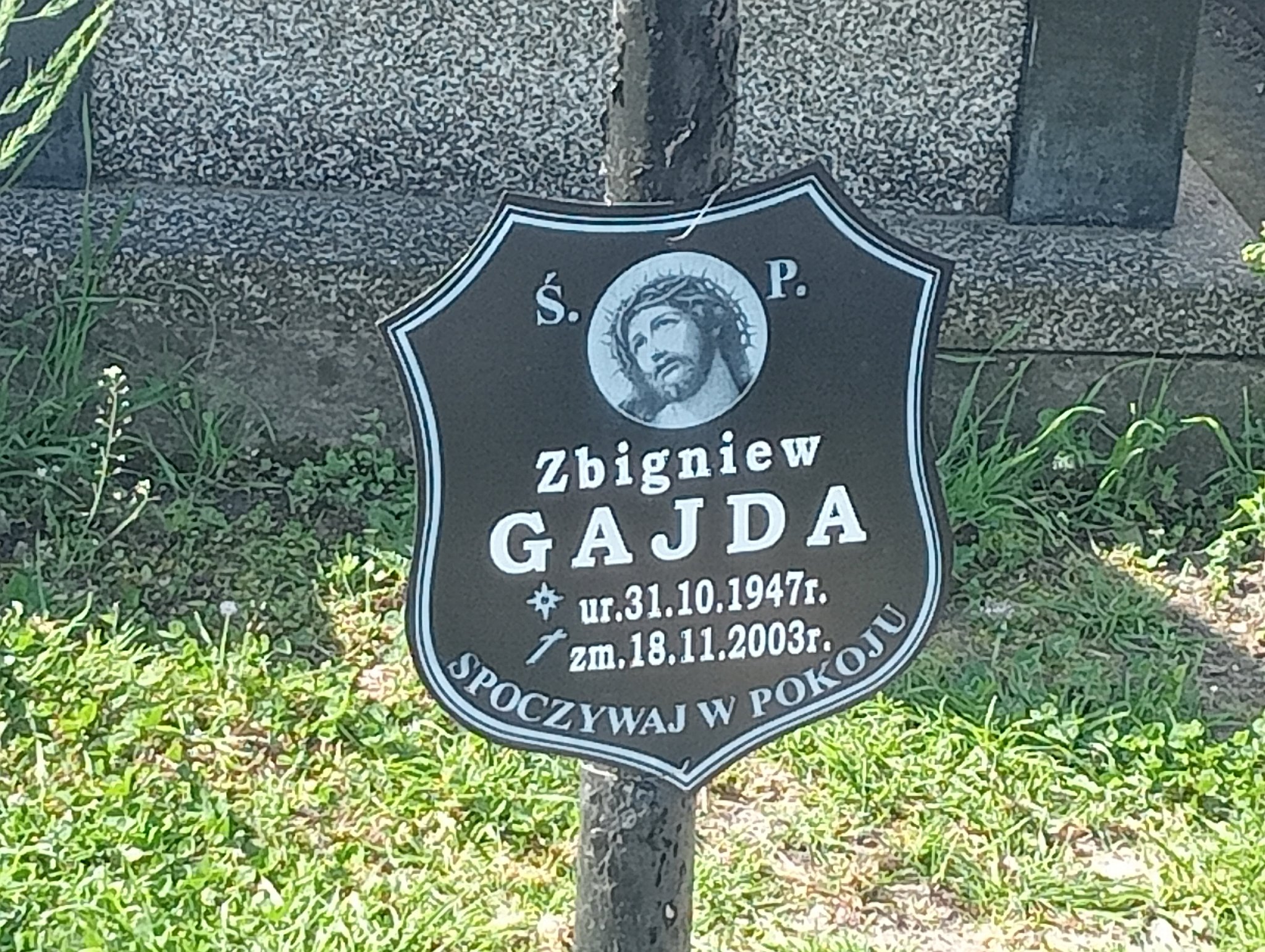 Zbigniew Gajda 1947 Mstów - Grobonet - Wyszukiwarka osób pochowanych