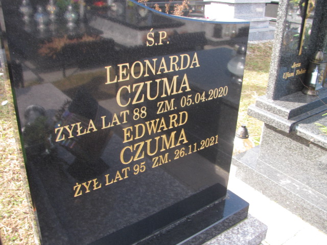 Leonarda Czuma 1932 Mstów - Grobonet - Wyszukiwarka osób pochowanych