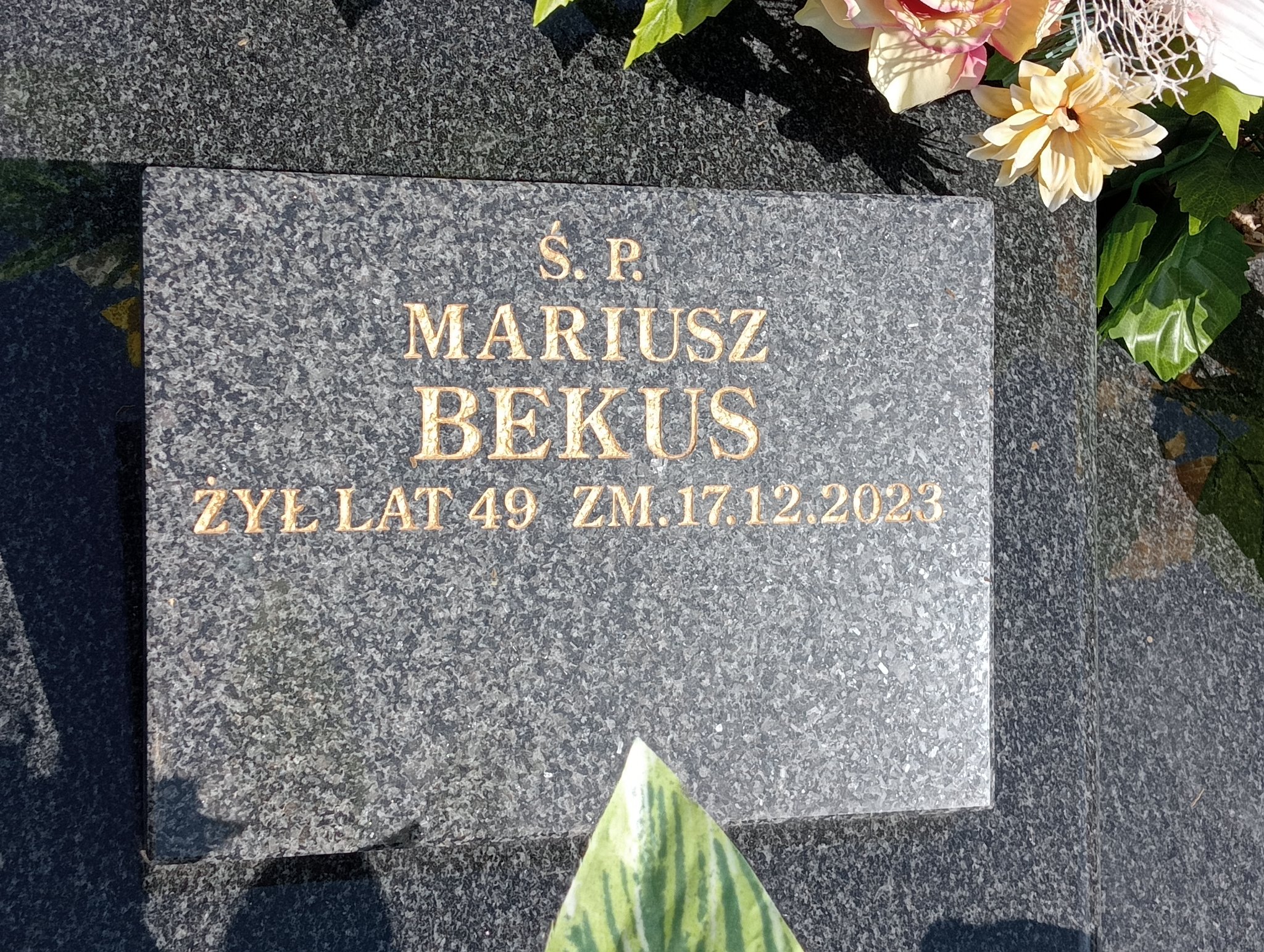 Mariusz Bekus 1974 Mstów - Grobonet - Wyszukiwarka osób pochowanych