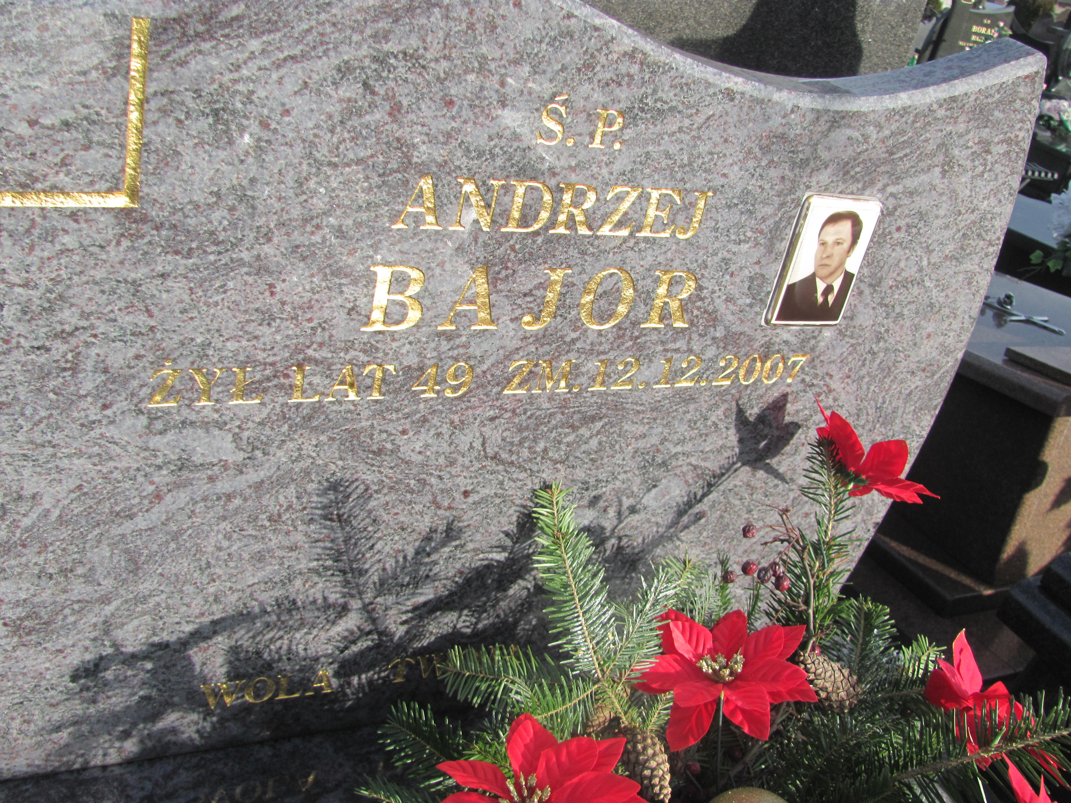 Andrzej Bajor Mstów - Grobonet - Wyszukiwarka osób pochowanych