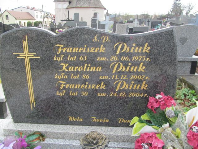 Franciszek Psiuk Mstów - Grobonet - Wyszukiwarka osób pochowanych