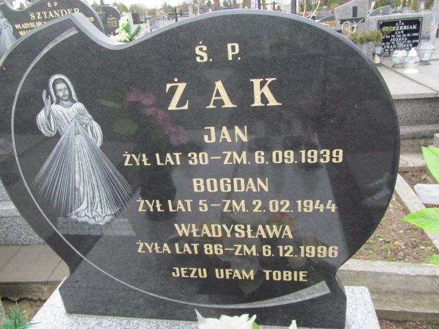Bogdan Żak Mstów - Grobonet - Wyszukiwarka osób pochowanych