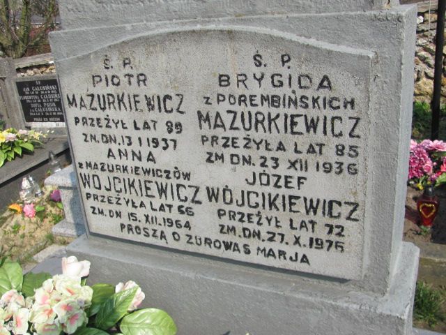 Piotr Mazurkiewicz Mstów - Grobonet - Wyszukiwarka osób pochowanych