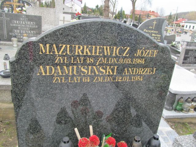 Andrzej Adamusiński Mstów - Grobonet - Wyszukiwarka osób pochowanych