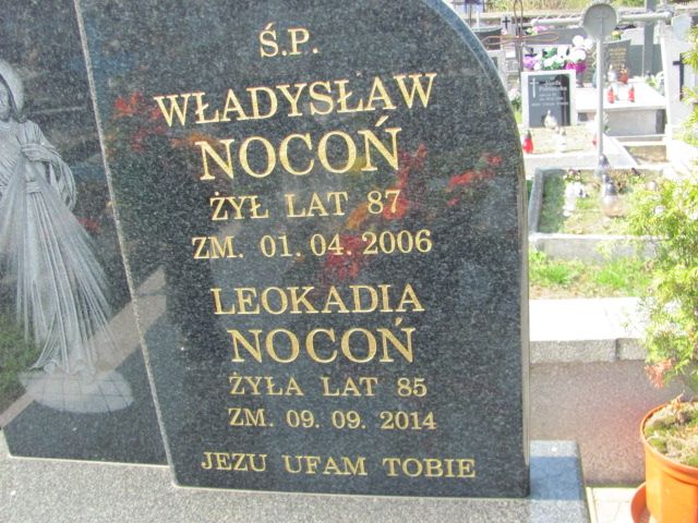 Władysław Nocoń Mstów - Grobonet - Wyszukiwarka osób pochowanych
