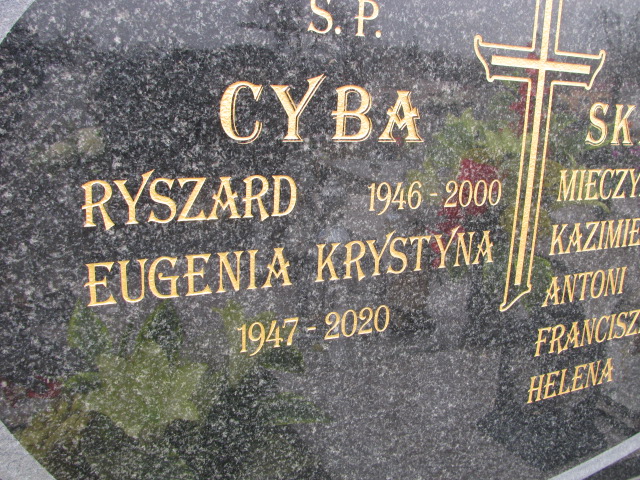 Ryszard Cyba 1945 Mstów - Grobonet - Wyszukiwarka osób pochowanych