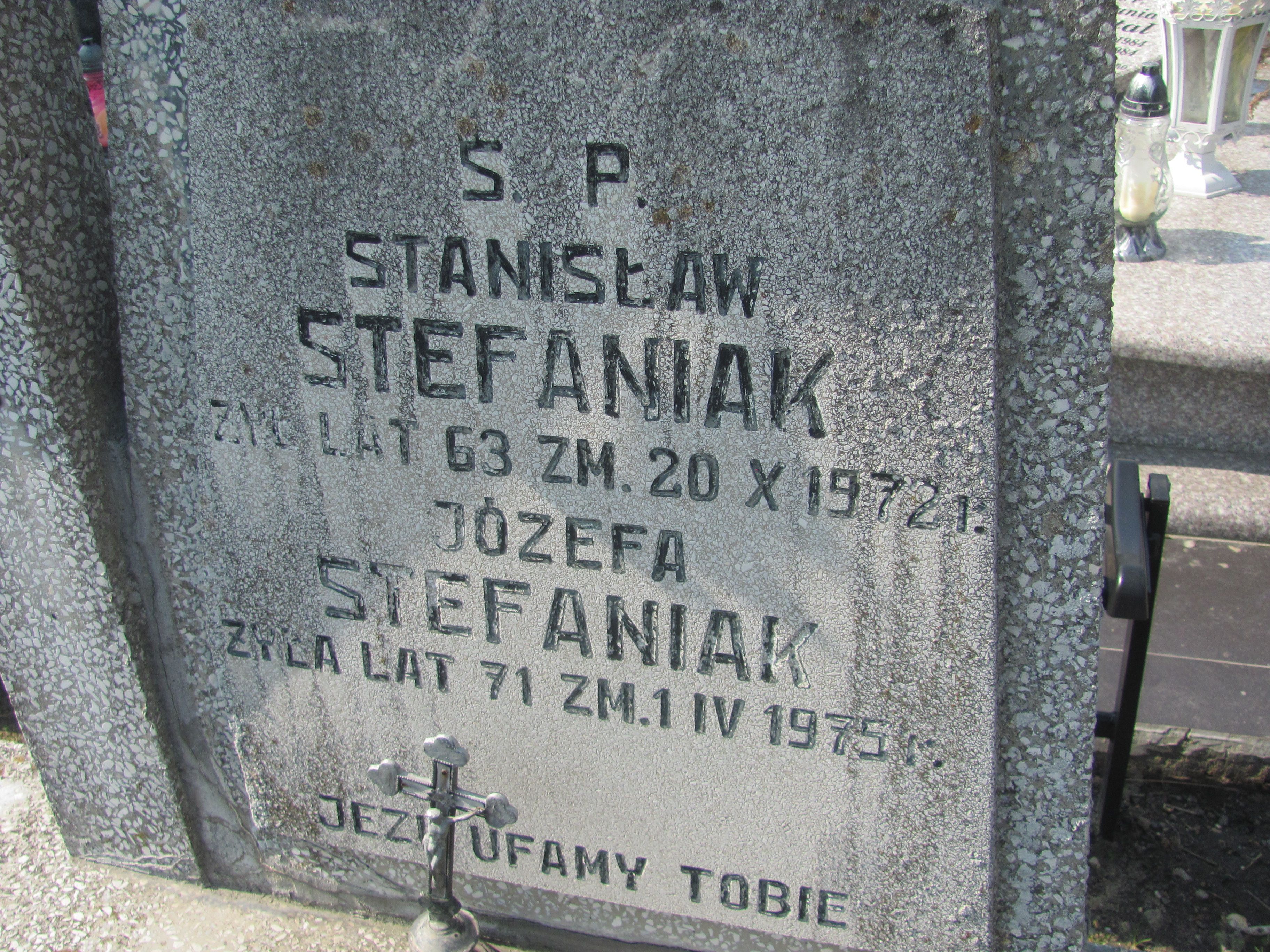 Józefa Stefaniak Mstów - Grobonet - Wyszukiwarka osób pochowanych