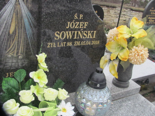 Józef Sowiński 1930 Mstów - Grobonet - Wyszukiwarka osób pochowanych